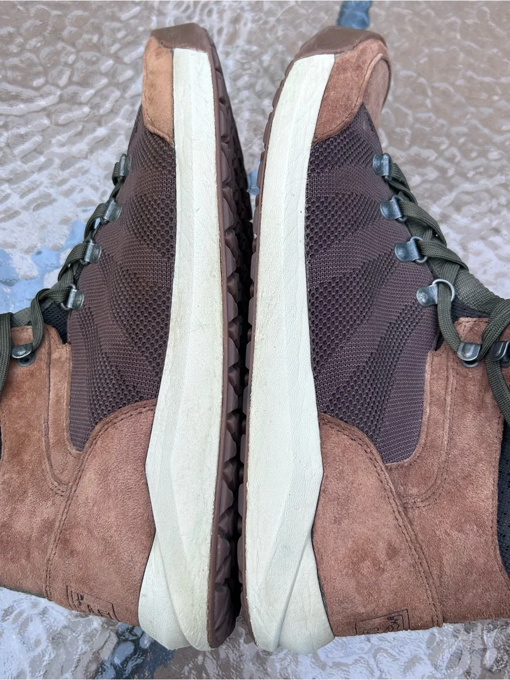 LL Bean Men’s Size 10.5 Vista Hiker Mid Boots Brown Suede Leather & Mesh
